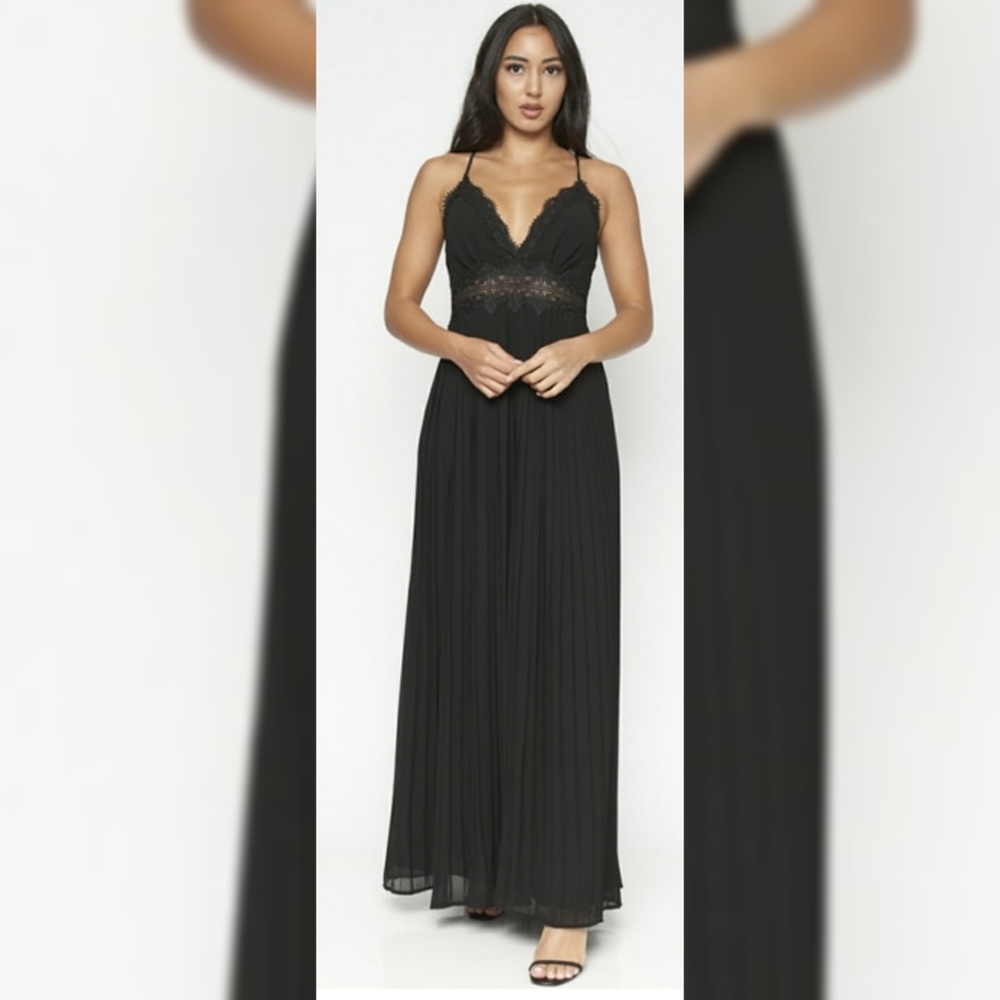 Lulus Black maxi dress